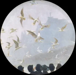 Seagulls over the Alster, c. 1905